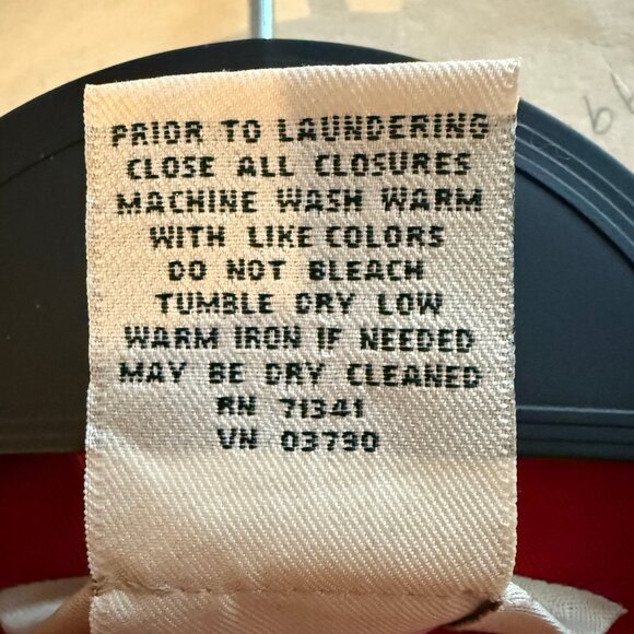 LL Bean Red Double-Breasted Fall Jacket Size S - Picture 4 of 4